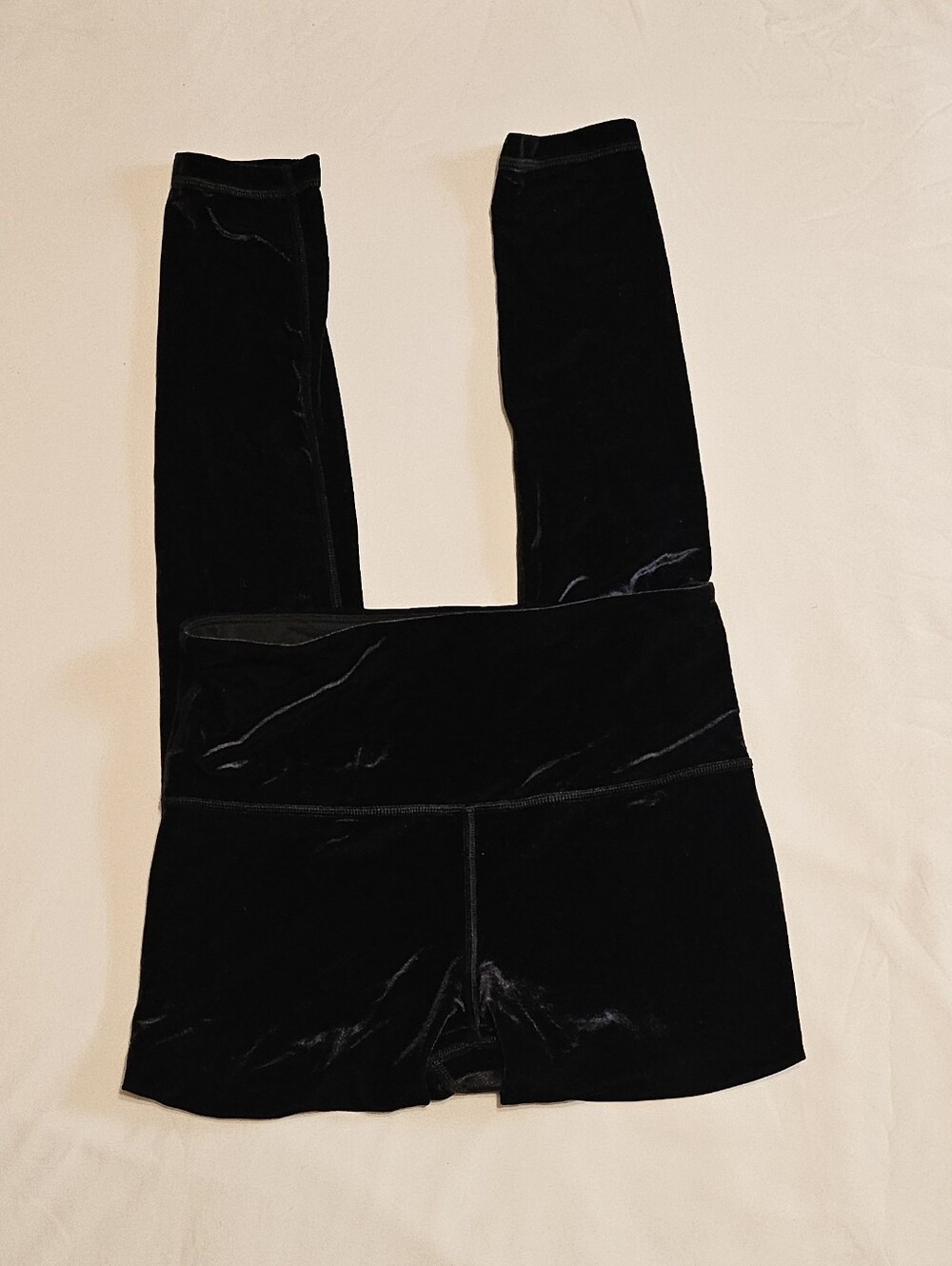 Athleta Black Velour Elation High Rise Tight Velvet Yoga Fitness Legging Size S - Picture 8 of 14